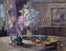 William J Mann (Scarborough early 20th century): The Breakfast Table