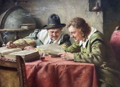 Fritz Wagner (German 1896-1939): Discussing the Letter