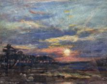 Rowland Henry Hill (Staithes Group 1873-1952): Sunset