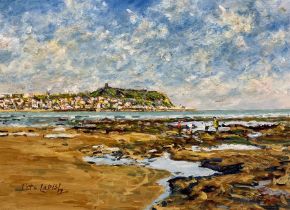 Peter Lapish (British 1937-): 'Rockpooling - South Bay Scarborough'