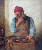 Edward Deanes (British fl.1860-1893): The Fiddle Mender