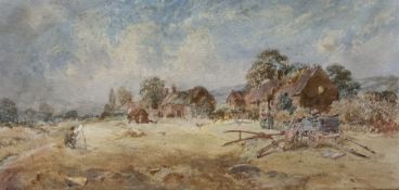 George Weatherill (British 1810-1890): The Artist Painting Mulgrave Cottage Goathland