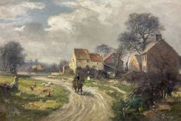William Greaves (British 1852-1938): 'Entrance to the Village of Scholes near Leeds'