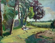 George Hodgkinson (British 1914-1997): 'Cheetham Park Stalybridge'