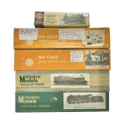 ‘00’ gauge - five model railway locomotive building kits comprising two Milholme Models ‘Goldcast’ s