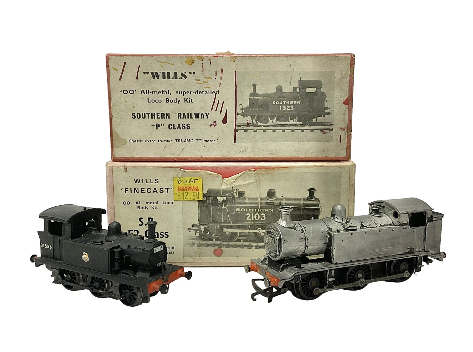 ‘00’ gauge - two kit built steam locomotives comprising unpainted Class E2 LBS/SR/BR 0-6-0T; Class P