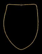 9ct gold rope twist chain necklace