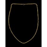 9ct gold rope twist chain necklace