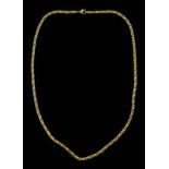 9ct gold fancy infinity link chain necklace