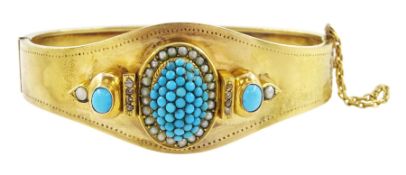 Victorian 18ct gold turquoise