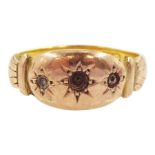 22ct and 9ct gold gypsy design ring