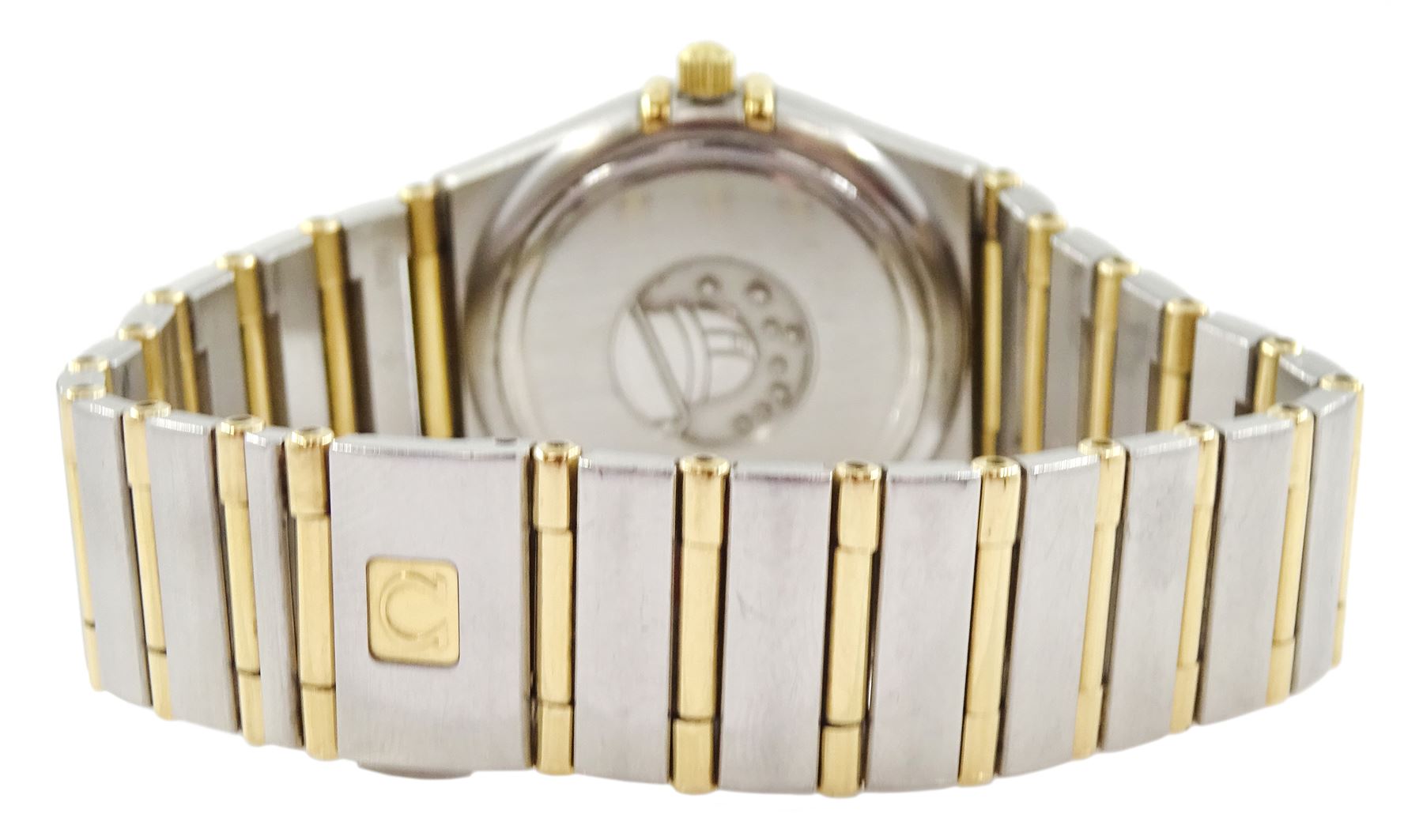 Omega Constellation ladies gold and stainless steel quartz wristwatch - Image 2 of 3