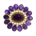 19ct / early 20th century 9ct gold amethyst