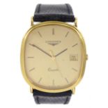 Longines gentleman's gold-plated and stainless steel quartz wristwatch