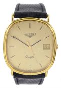 Longines gentleman's gold-plated and stainless steel quartz wristwatch