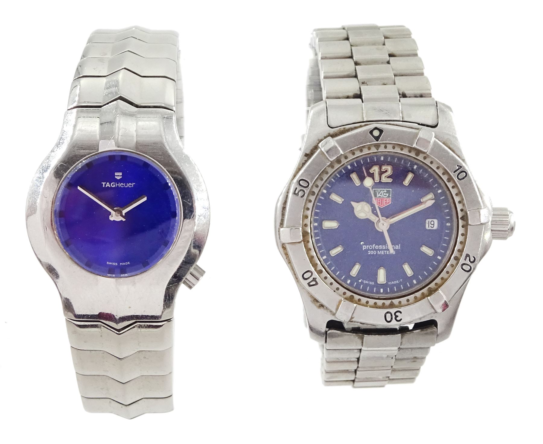 TAG Heuer Alter Ego ladies stainless steel quartz wristwatch