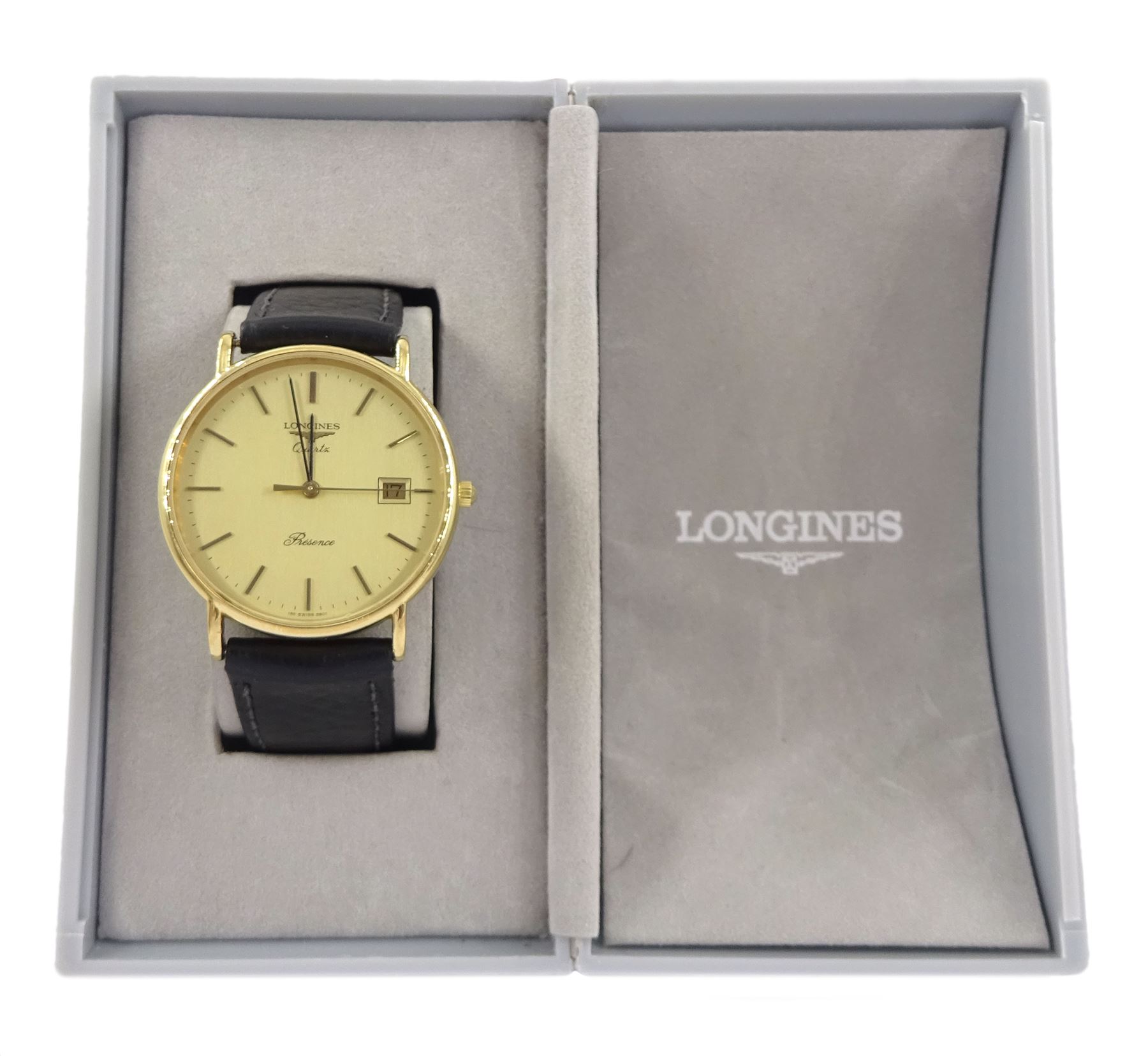 Longines Presence gentleman's gold-plated and stainless steel quartz wristwatch - Image 2 of 4