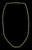 9ct gold fancy infinity link chain necklace