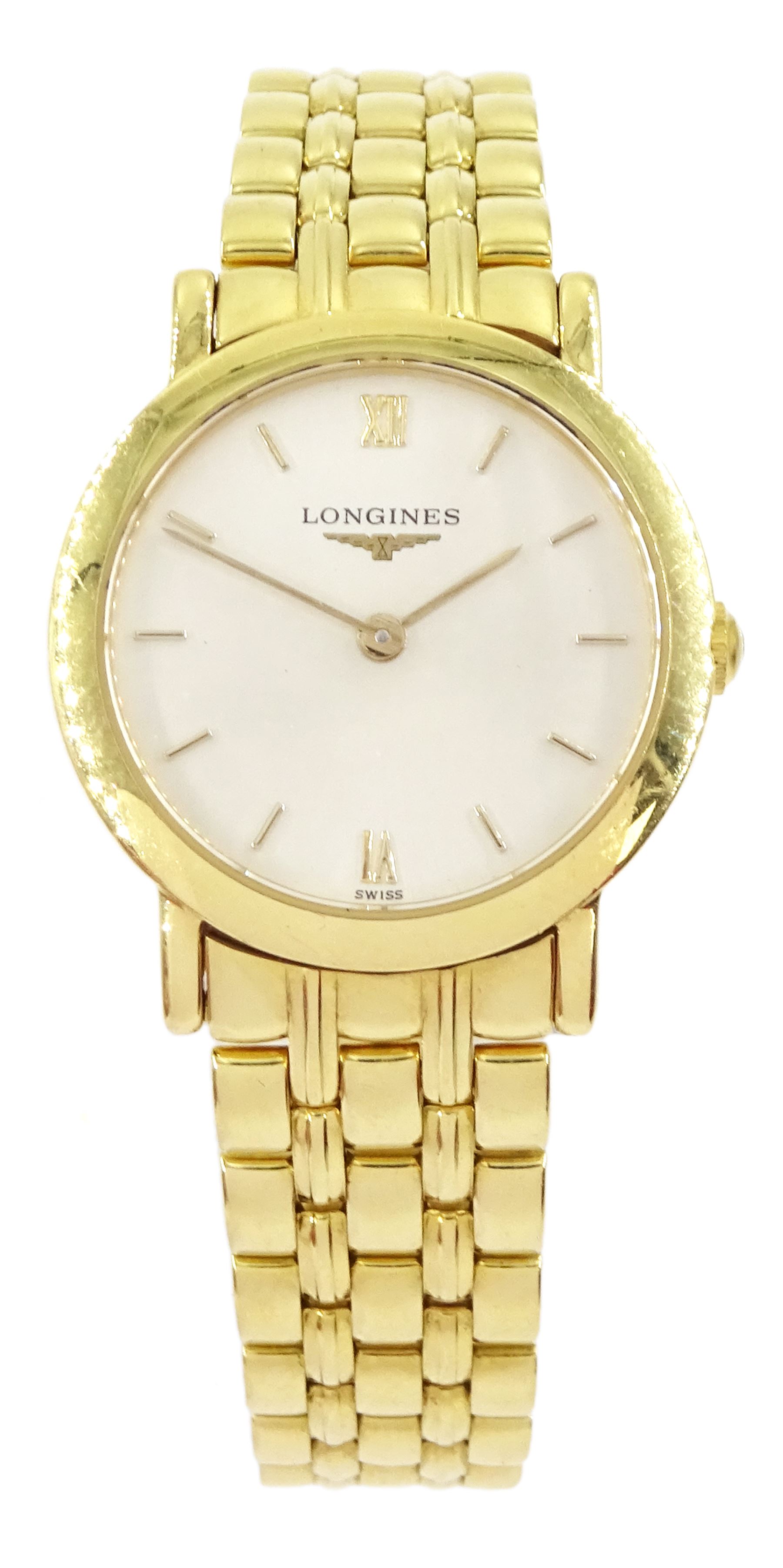 Longines Prestige 18ct gold ladies quartz wristwatch