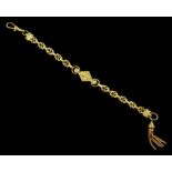 9ct gold fancy link Albertina bracelet