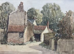 Chris Fothergill (British 20th Century): English Farmstead