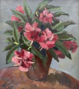 Continental School (20th Century): Bouquet of Pink Roses