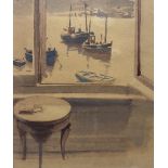 Cornish School (Mid 20th century): View through a Harbour Window