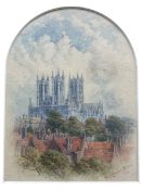 Mary Lowndes-Norton (British 1857-1929): Lincoln Cathedral