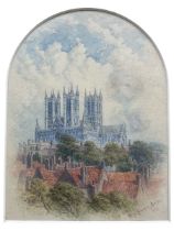 Mary Lowndes-Norton (British 1857-1929): Lincoln Cathedral