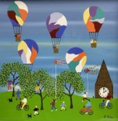 Gordon Barker (British 1960-): Hot Air Balloons