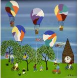 Gordon Barker (British 1960-): Hot Air Balloons