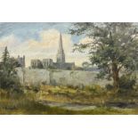 Victor Coverley-Price (British 1901-1988): View Towards Chichester Cathedral