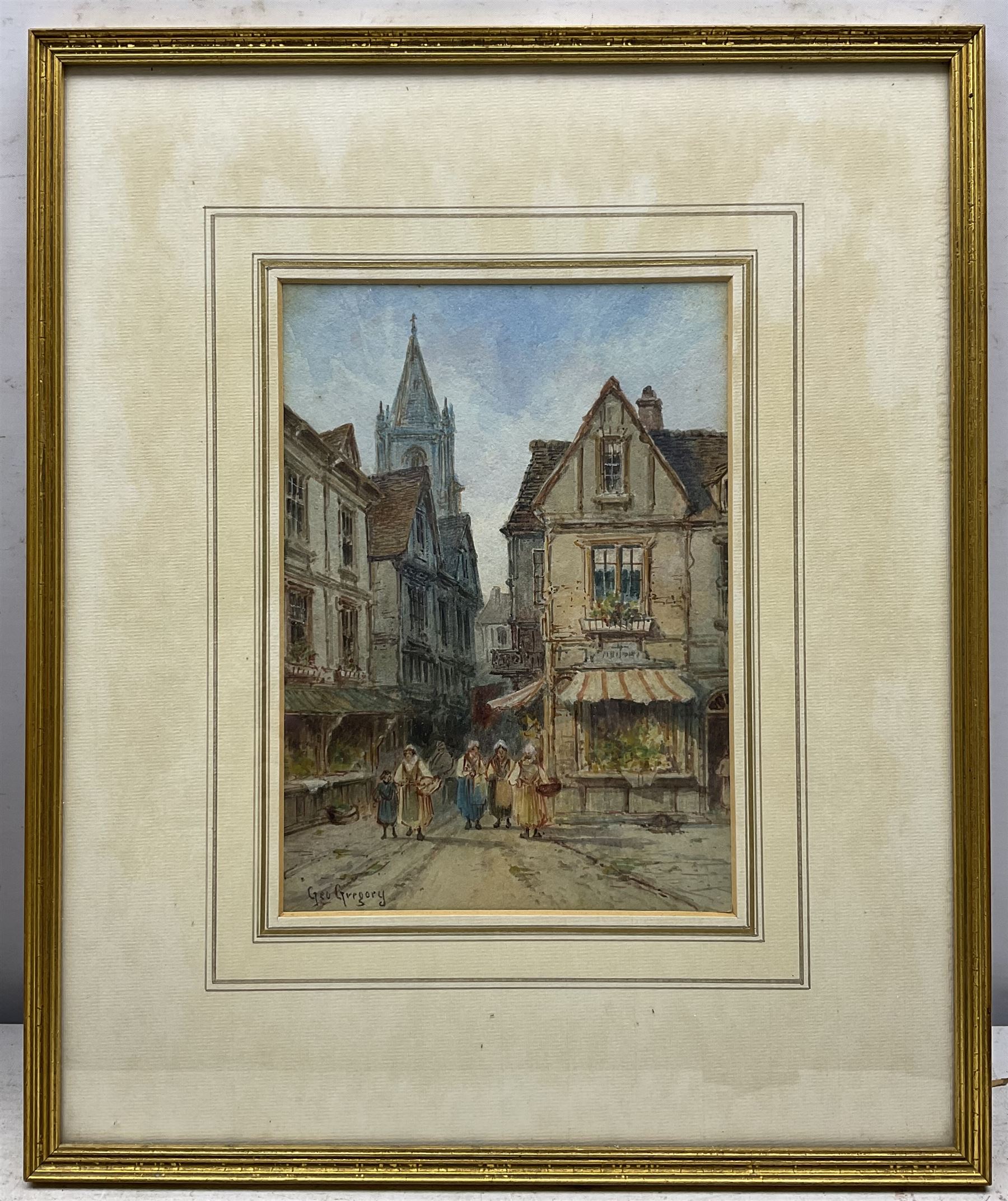 George Gregory (British 1849-1938): French Street Scenes - Image 2 of 6