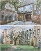 Albert H Findley (British 1880-1975): 'Castle House' and 'Leicester Abbey'