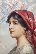 Arthur Dudley aka Giovanni Barbaro (British 1864-1915): Portrait of a Gypsy Girl