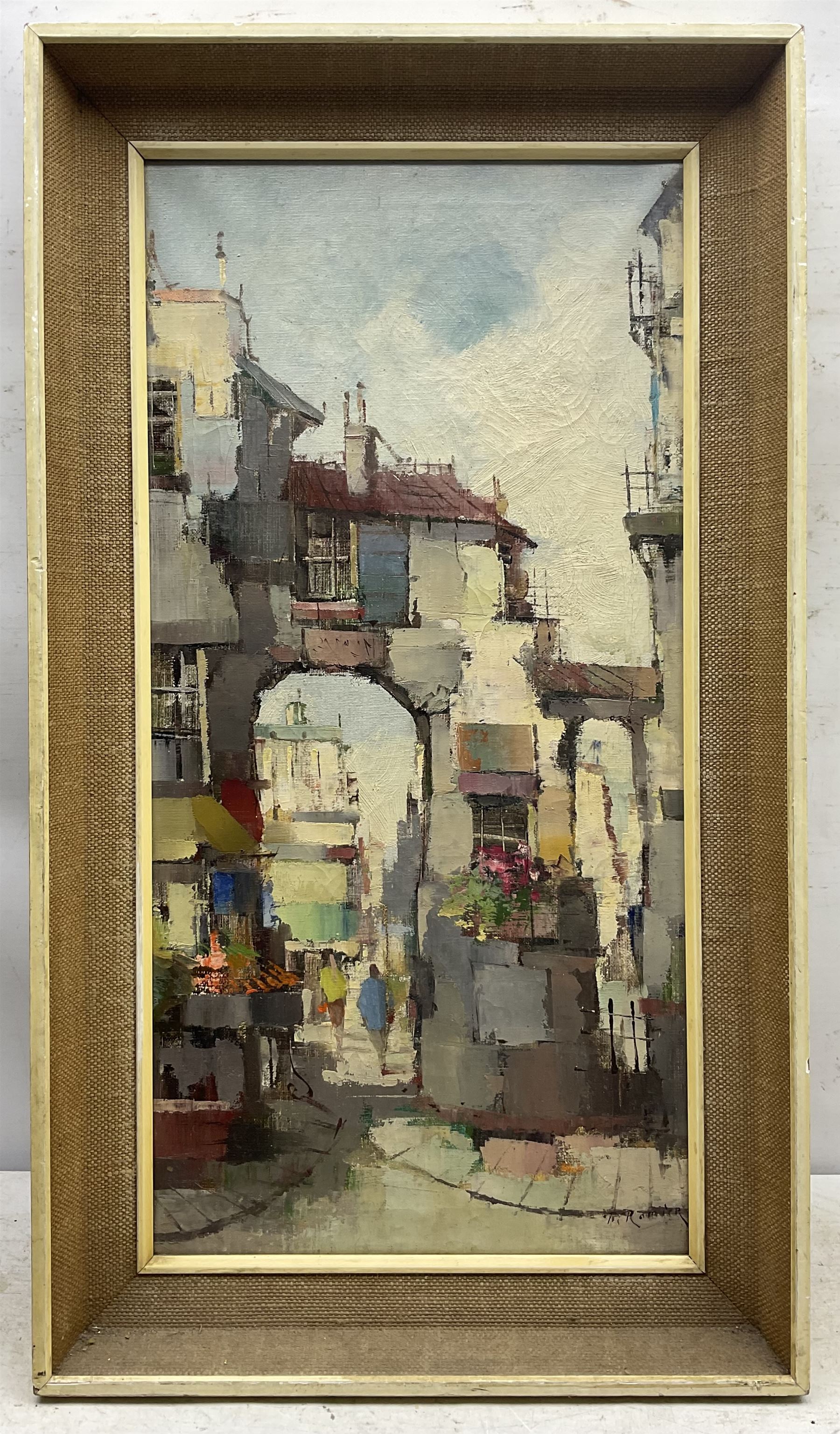 Paul Romier (French 1919-?): Archway in Paris - Image 2 of 4