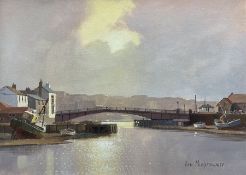 Don Micklethwaite (British 1936-): Whitby Swing Bridge