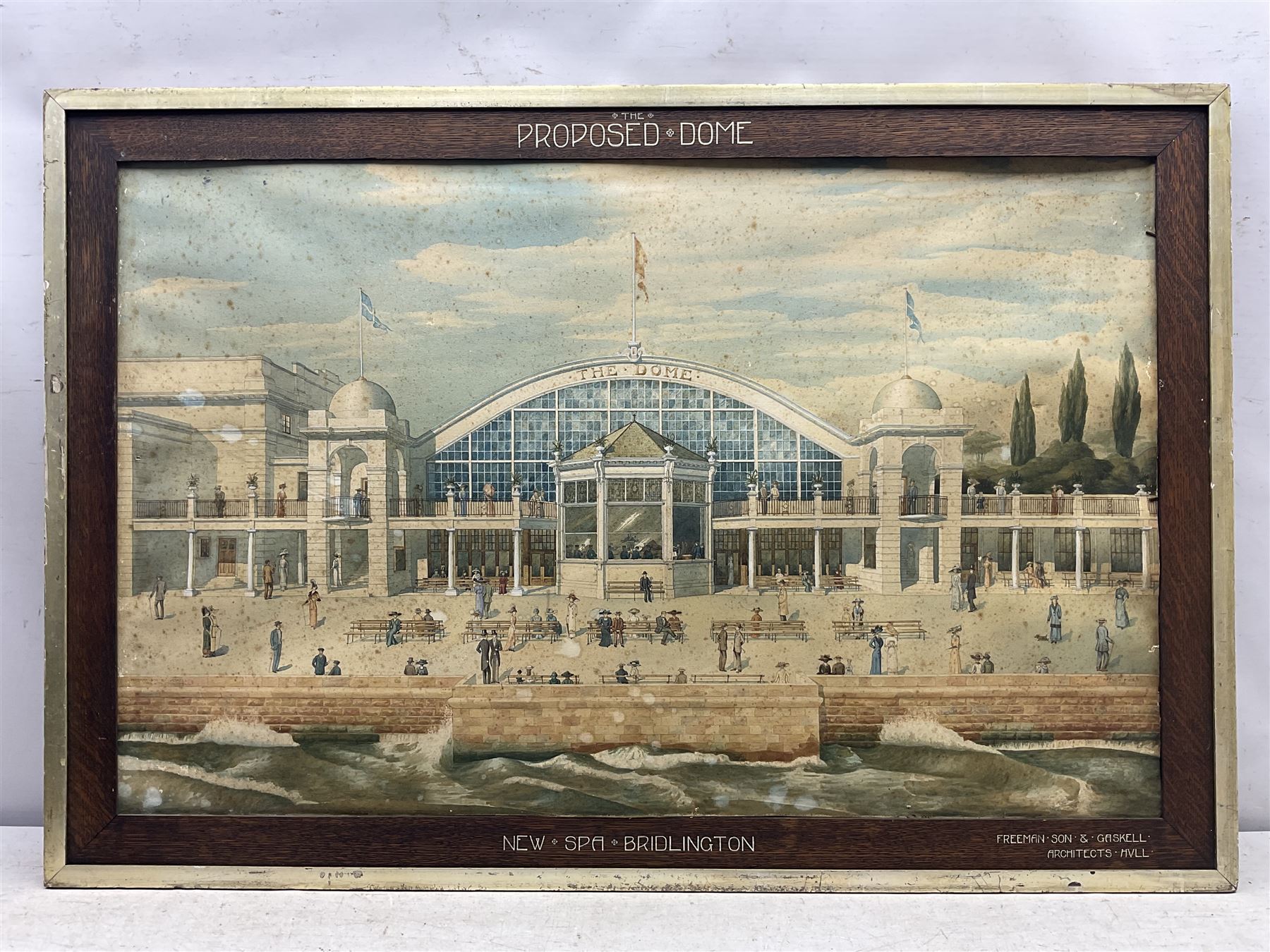 H Trev Field (British 19th Century): 'The Proposed Dome at the New Spa Bridlington' - Image 2 of 5