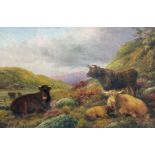 English School (Early 20th century): Highland Cattle