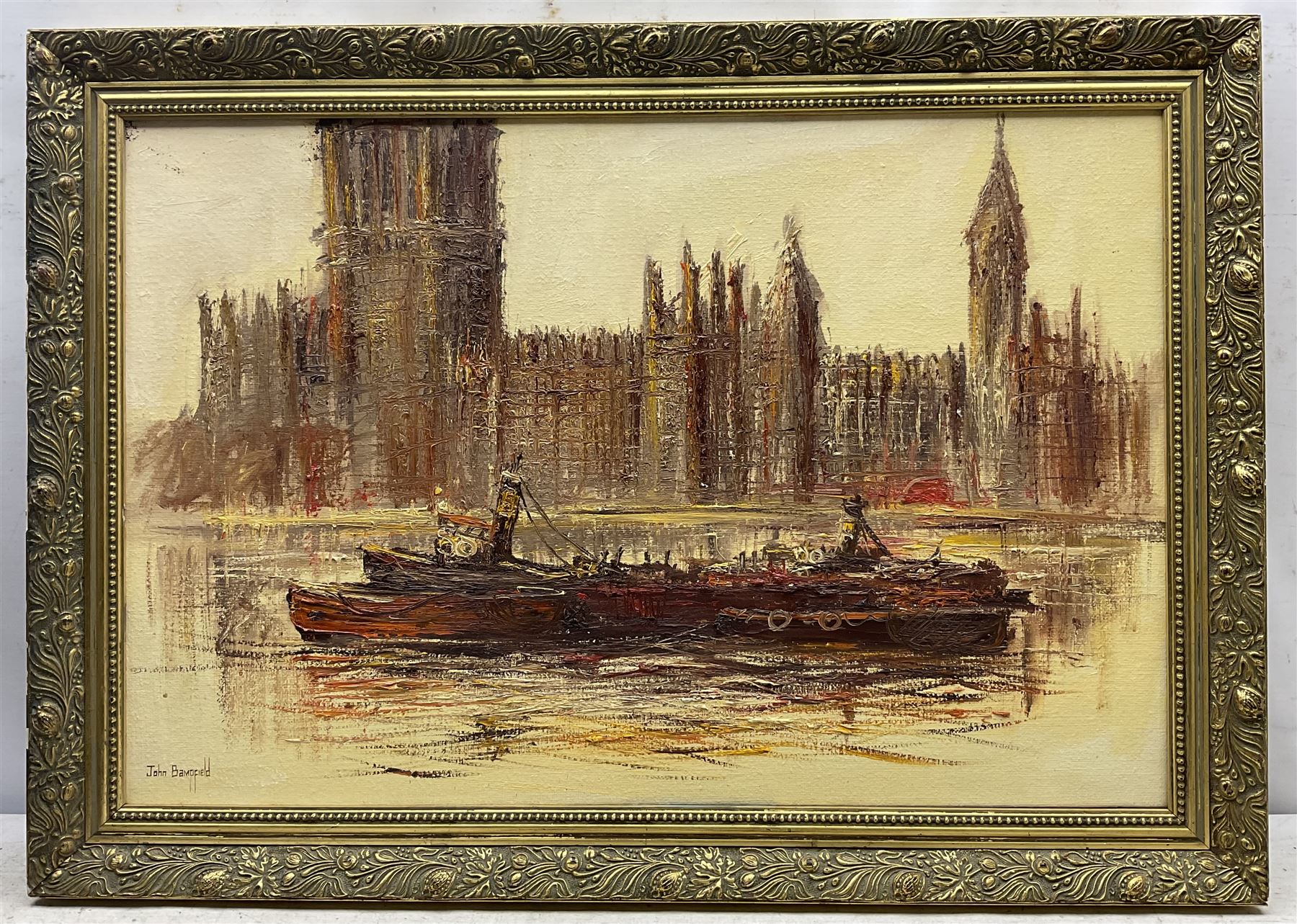 John Bampfield (British 1947-): The Houses of Parliament - London - Image 2 of 3