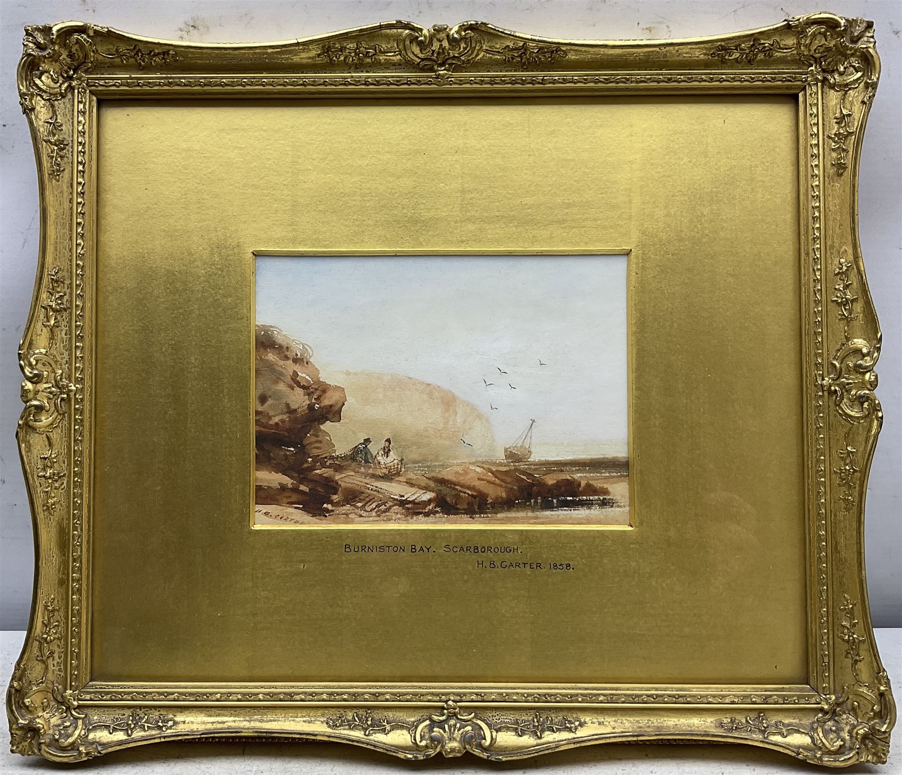 Henry Barlow Carter (British 1804-1868): 'Gristhorpe Bay' and 'Burniston Bay - Scarborough' - Image 3 of 6