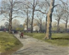 William Burns (British 1923-2010): 'Spring in Green Park'