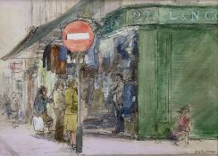 Audrey Lanceman (British 1931-): 'Cohens of Lower Marsh London'