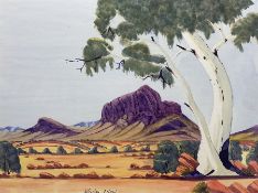 Kevin Wirri (Aboriginal Australian 1953-): Outback Landscape