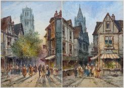 George Gregory (British 1849-1938): French Street Scenes
