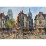George Gregory (British 1849-1938): French Street Scenes