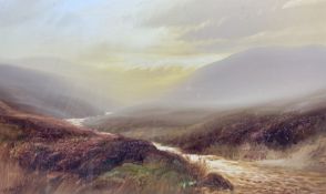 John Shapland (British 1865-1929): 'In the Doon Valley - Exmoor'