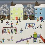 Gordon Barker (British 1960-): Park Games in Winter