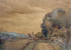 GW Collins (British 19th/20th Century): 'Alington Lock'