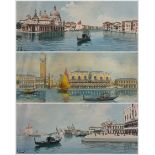 Italian School (20th Century): Venetian Views